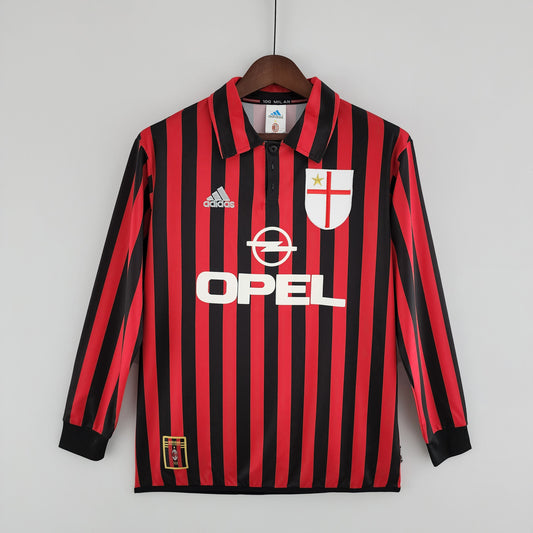 AC Milan 1999/2000 Home kit – Long sleeve